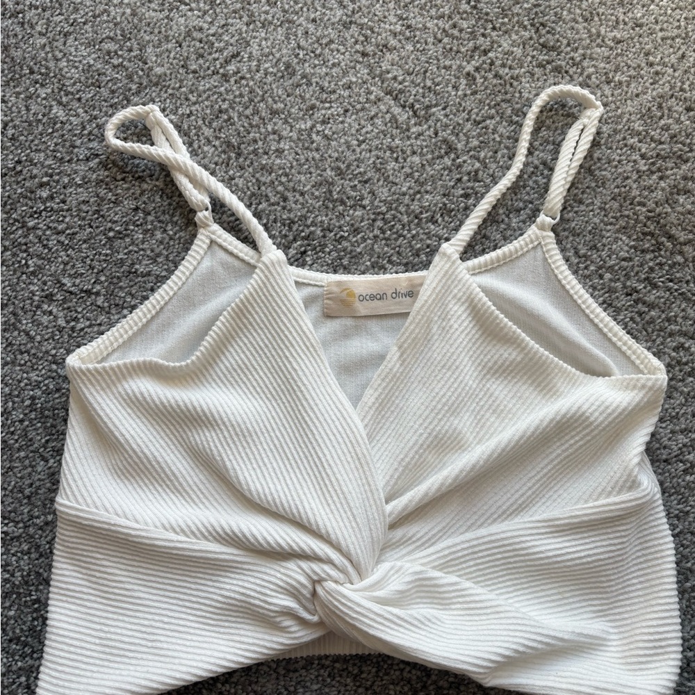Ocean Drive white  Ribbed top never worn